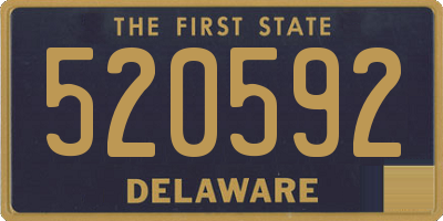 DE license plate 520592