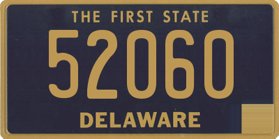 DE license plate 52060