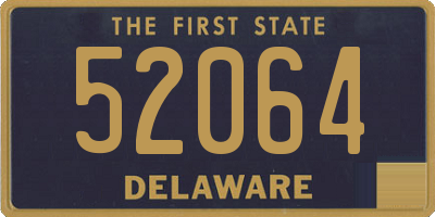 DE license plate 52064