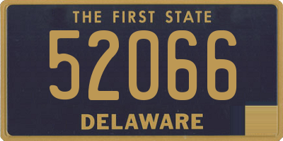 DE license plate 52066