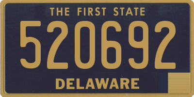 DE license plate 520692