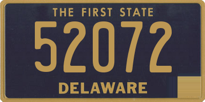 DE license plate 52072