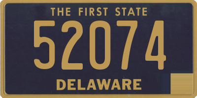 DE license plate 52074