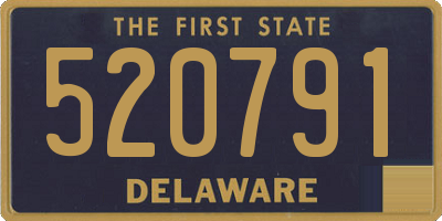 DE license plate 520791