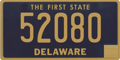 DE license plate 52080