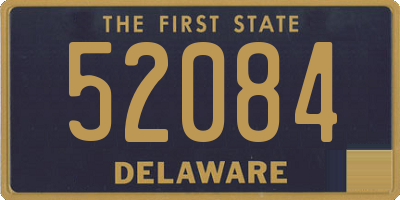 DE license plate 52084