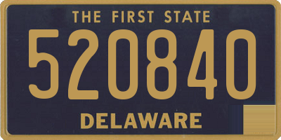 DE license plate 520840