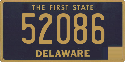 DE license plate 52086