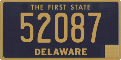 DE license plate 52087