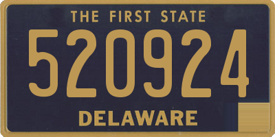DE license plate 520924
