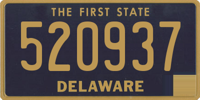 DE license plate 520937