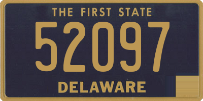 DE license plate 52097