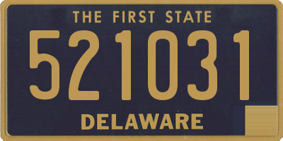 DE license plate 521031