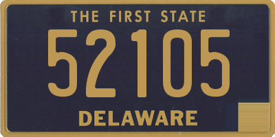 DE license plate 52105