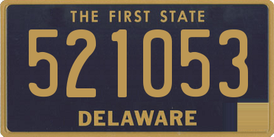 DE license plate 521053