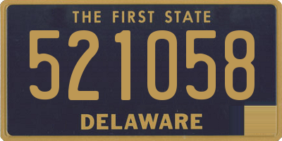 DE license plate 521058