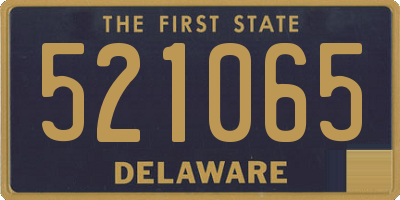 DE license plate 521065