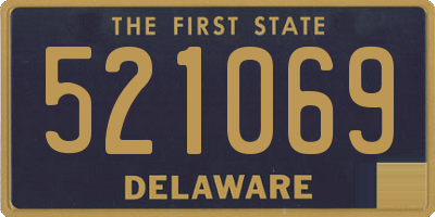 DE license plate 521069