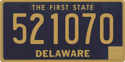 DE license plate 521070