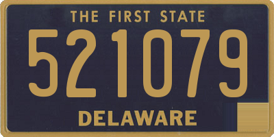 DE license plate 521079