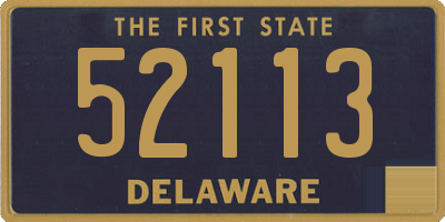 DE license plate 52113