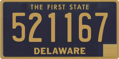 DE license plate 521167