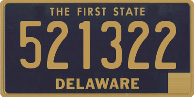 DE license plate 521322