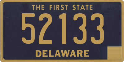 DE license plate 52133