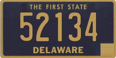 DE license plate 52134