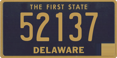 DE license plate 52137