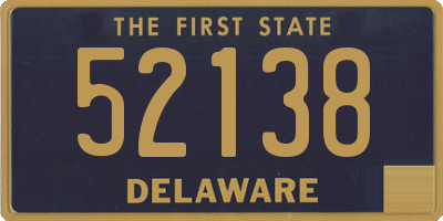 DE license plate 52138