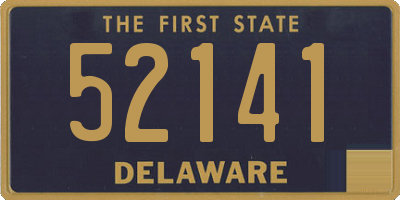 DE license plate 52141