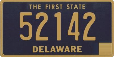DE license plate 52142
