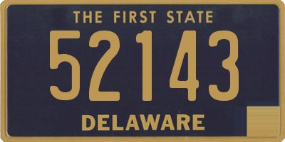 DE license plate 52143