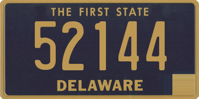 DE license plate 52144