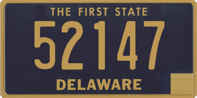 DE license plate 52147