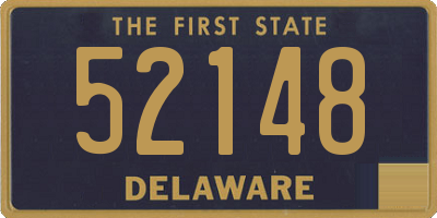 DE license plate 52148