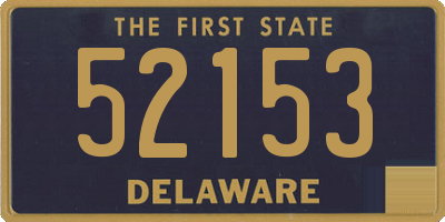 DE license plate 52153