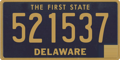 DE license plate 521537