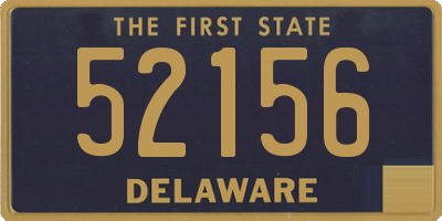 DE license plate 52156