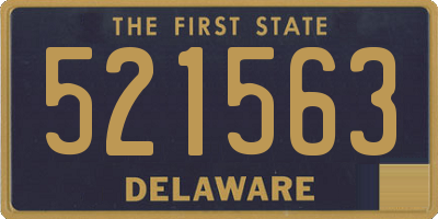 DE license plate 521563