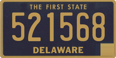 DE license plate 521568