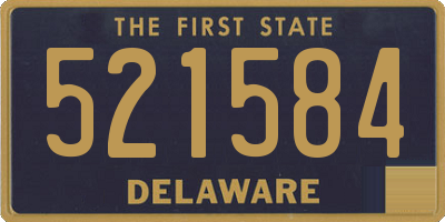 DE license plate 521584