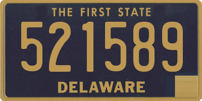 DE license plate 521589