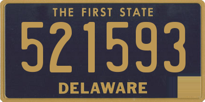 DE license plate 521593