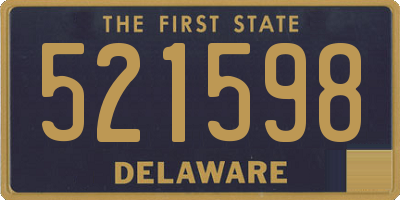 DE license plate 521598