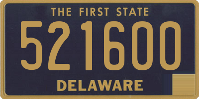 DE license plate 521600