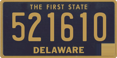 DE license plate 521610