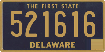 DE license plate 521616