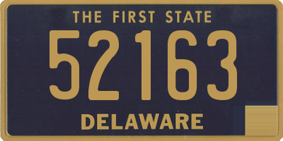 DE license plate 52163